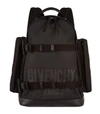 GIVENCHY Double Strap Logo Canvas Backpack