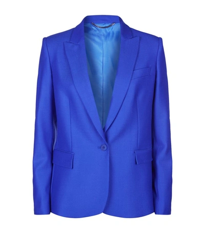 Shop Stella Mccartney Ingrid Wool Jacket In Blue