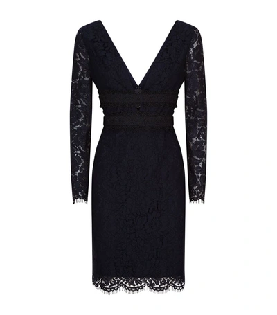 Shop Diane Von Furstenberg Viera Lace Dress In Black