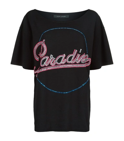 Shop Marc Jacobs Paradise Print T-shirt In Black