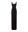 GIVENCHY Buckle Strap Column Gown