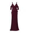 ELIE SAAB Ruffled Silk Gown
