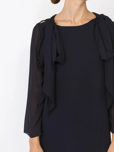 Shop Chloé Bow Shoulder Shift Dress