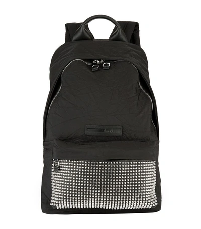 Shop Mcq By Alexander Mcqueen Stud Embellished Logo Backpack In Black