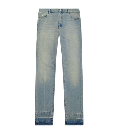 Shop Maison Margiela Slim Fit Vintage Washed Jeans In Blue