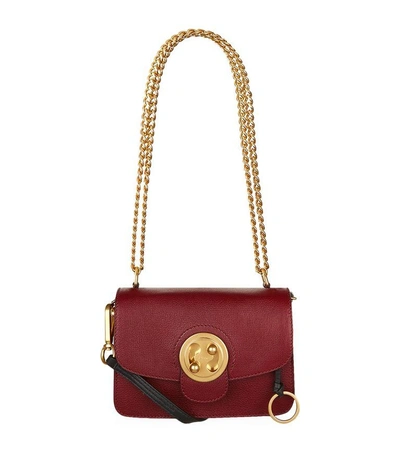Shop Chloé Mini Mily Shoulder Bag In Sienna Red