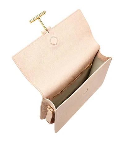 Shop Tom Ford T-clasp Crossbody Bag In Nude