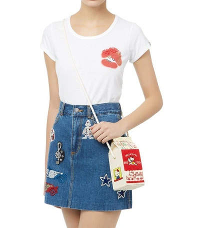 Shop Olympia Le-tan Hello Kitty Milk Carton Bag In Ivory