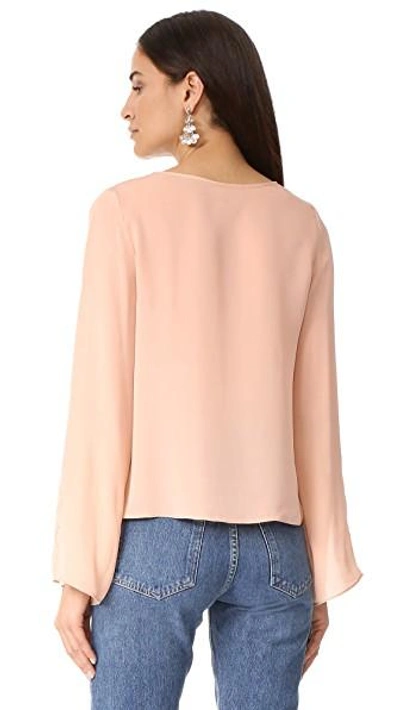Shop Cami Nyc The Dustin Long Sleeve Top In Nude