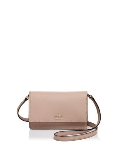 Kate Spade Arielle Saffiano Leather Crossbody In Toasted Wheat/gold
