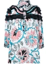 ANTONIO MARRAS ruffled detail floral blouse,DRYCLEANONLY