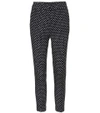 Etro Polka-dotted High-rise Trousers In Llack
