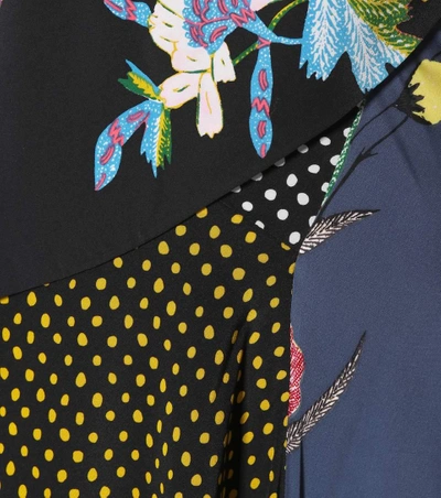 Shop Diane Von Furstenberg Printed Floor-length Silk Dress In Ferma L