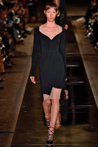 Shop Givenchy Crêpe Dress In Black