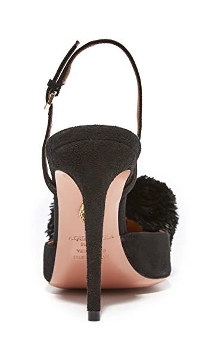 Shop Aquazzura Powder Puff 105 Sling Pumps In Black