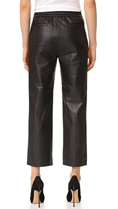 Shop J Brand Amari Leather Pants In Black