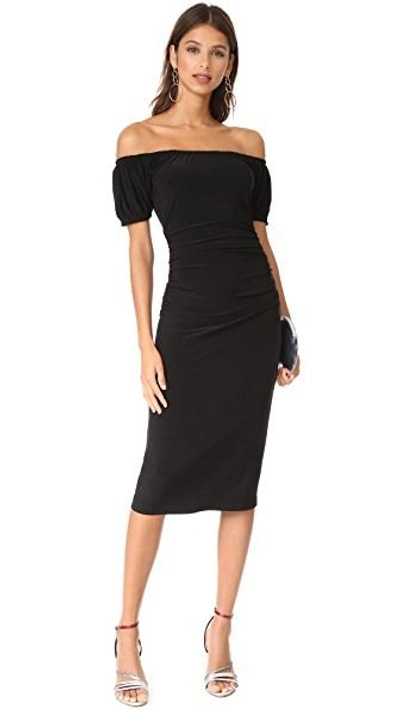 Shop Norma Kamali Sophia Dress In Black