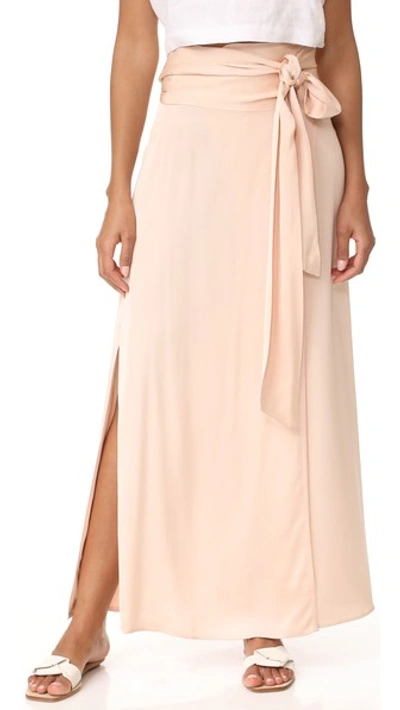 Shop Elizabeth And James Almeria Wrap Tie Skirt With Slit In Meadow