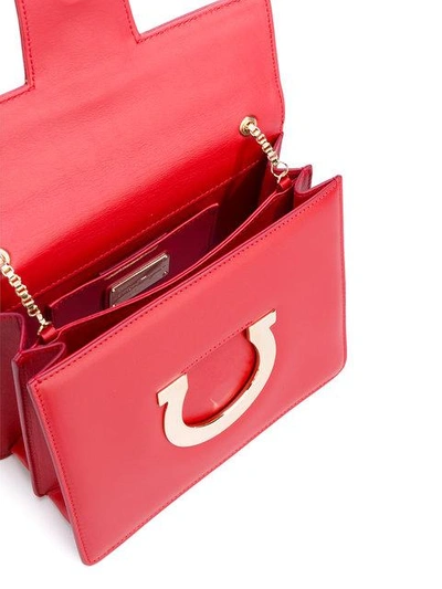 Shop Ferragamo Thalia Crossbody Bag In Lipstick