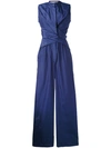 PORTS 1961 CROSSED DRAPED FRONT JUMPSUIT,PW217USS52FSEU61912110762