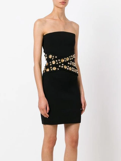 Shop Alexandre Vauthier Fitted Stud Waist Dress