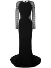 STELLA MCCARTNEY lace panel gown,DRYCLEANONLY