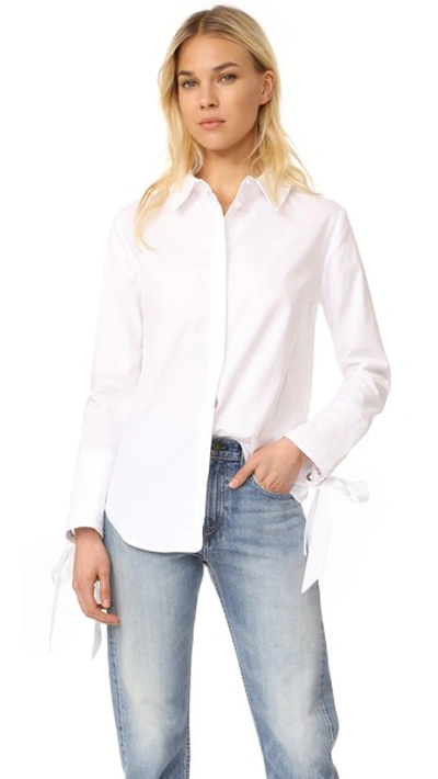 C/meo Collective Objection Long Sleeve Shirt In White