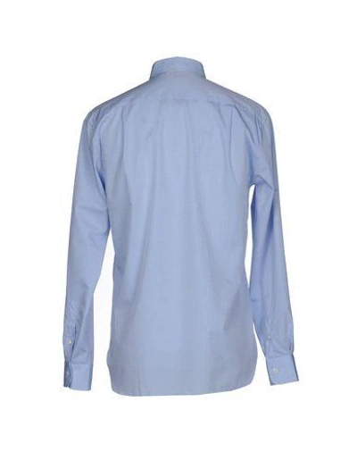 Shop Paul & Joe Solid Color Shirt In Sky Blue