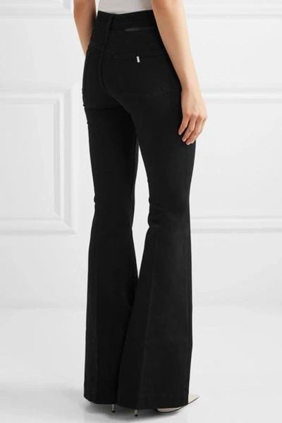 Shop Stella Mccartney The '70s Mid-rise Flared Jeans In Black