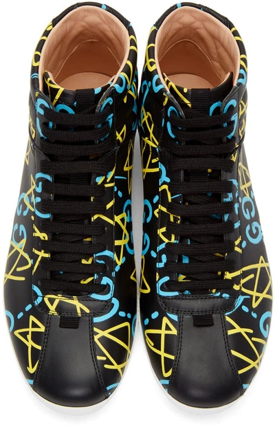 Gucci Ghost High-top Sneakers In Ghost Print | ModeSens