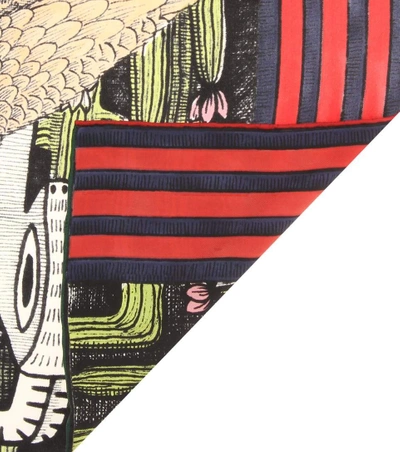 Shop Gucci Emperor Printed Silk Scarf In Multicoloured