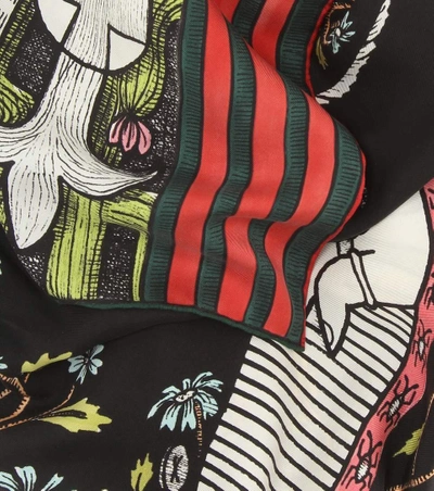 Shop Gucci Emperor Printed Silk Scarf In Multicoloured