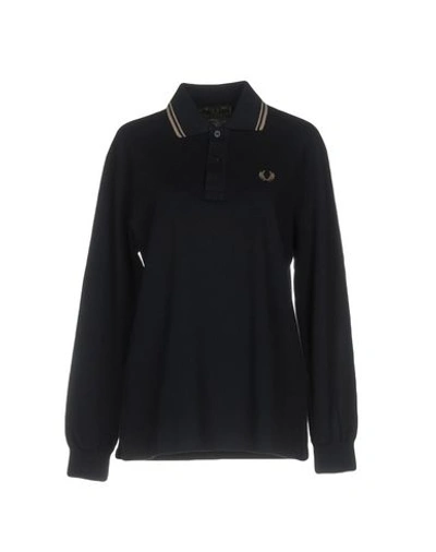 Fred Perry Polo Shirts In Dark Blue