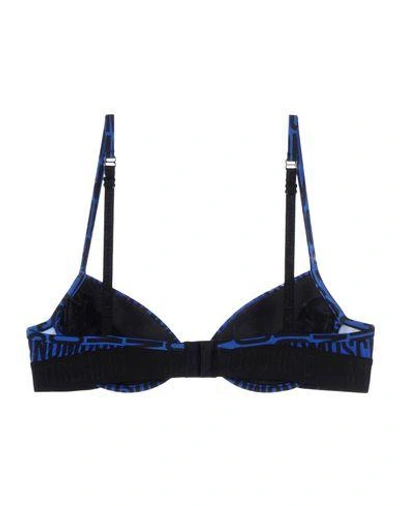 Shop Moschino Underwear Bras In Blue