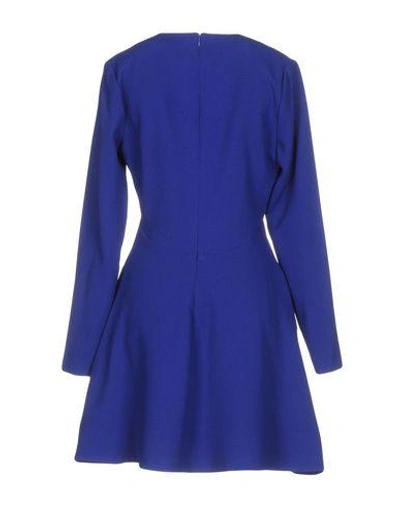 Shop Essentiel Antwerp Short Dress In Bright Blue