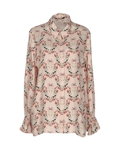 Mother Of Pearl Floral Shirts & Blouses In Light Pink