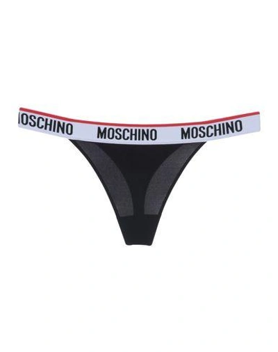 Moschino Underwear G-string In Black