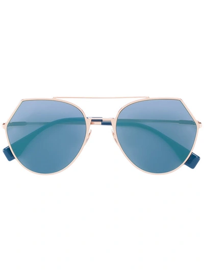Fendi Eyewear Eyeline Sunglasses - Metallic