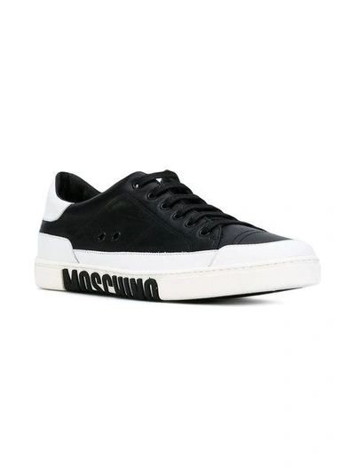 Shop Moschino Logo Low Top Sneakers