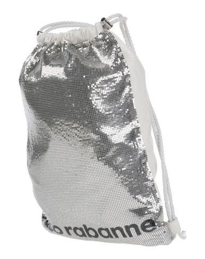 Shop Rabanne Backpack & Fanny Pack In Silver