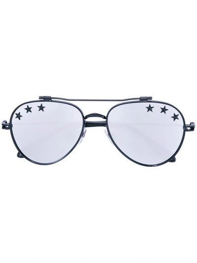 Givenchy Stars Aviator Sunglasses In Black/silver