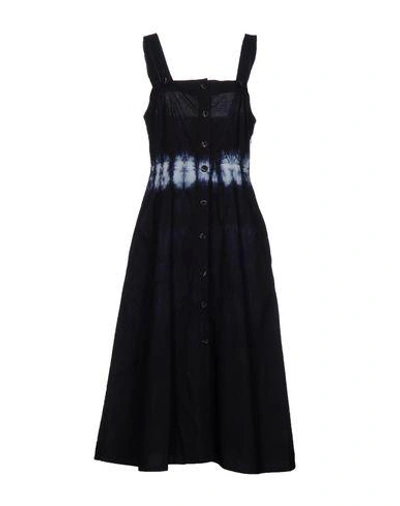 Shop Rachel Comey Midi Dress In Dark Blue