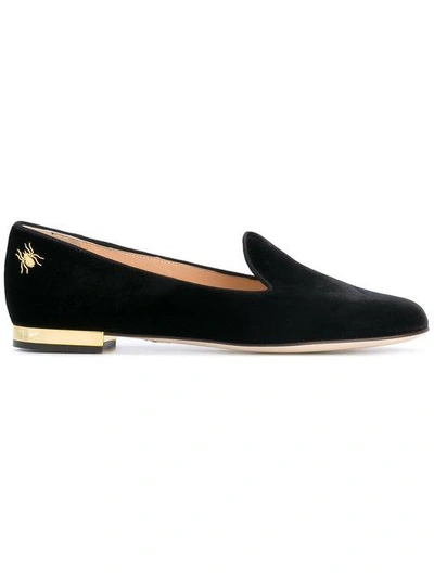 Shop Charlotte Olympia Classic Slippers In Black