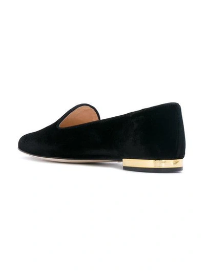 Shop Charlotte Olympia Classic Slippers In Black