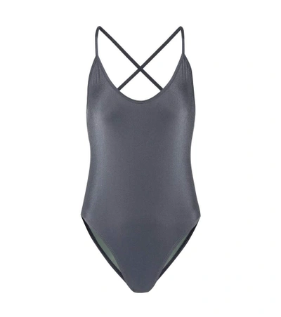 Shop Bower Swimwear Fitzgerald Swimsuit In Grey