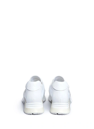 Shop Ash 'lucky Star' Appliqué Mixed Knit Sneakers