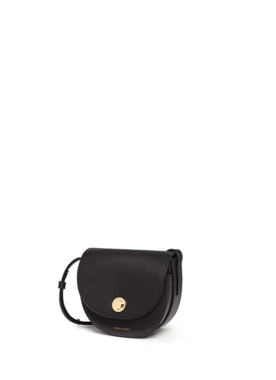 Shop Mansur Gavriel Mini Leather Saddle Bag