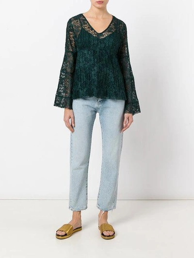 Shop See By Chloé Lace Layered Bell Top