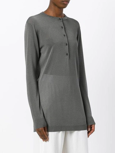 Shop Tomas Maier Pull Over Top - Grey