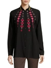 ETRO Embroidered Silk Shirt